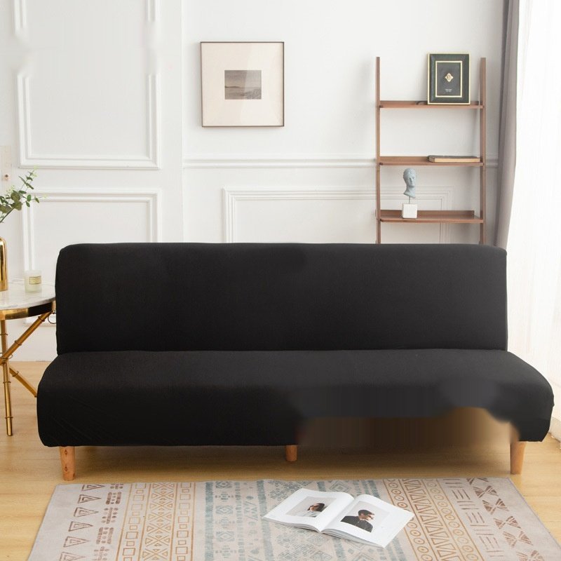 High-elastic Armless Fully Enclosed Dust-proof Minimalist Solid-color Fabric Sofa Cover - Image 6