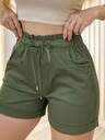 EMERY ROSE Women Solid Color Frill Waist Tie Pocket Casual Shorts - Image 12