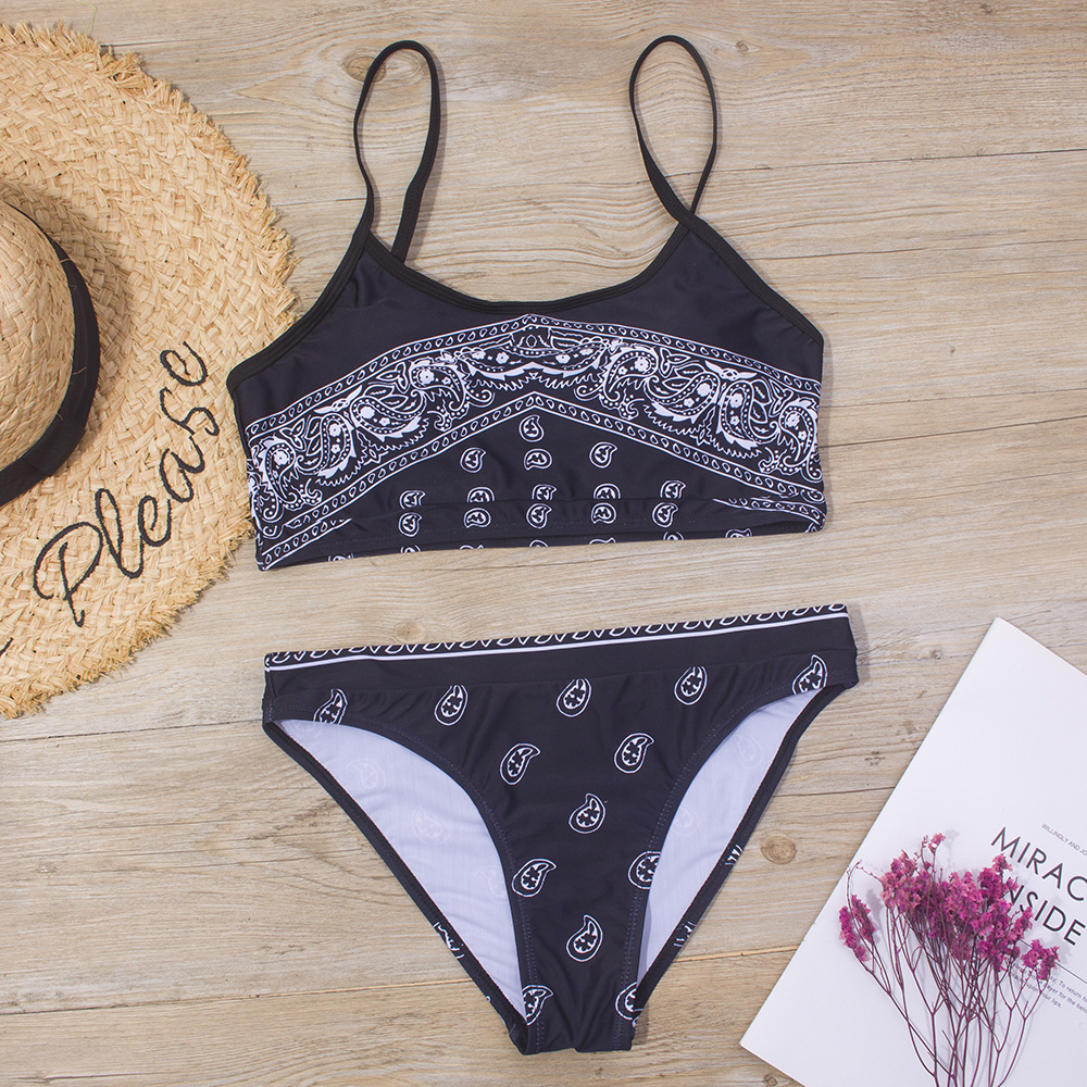 Printed Girls' Bikini Swimsuit - Image 3
