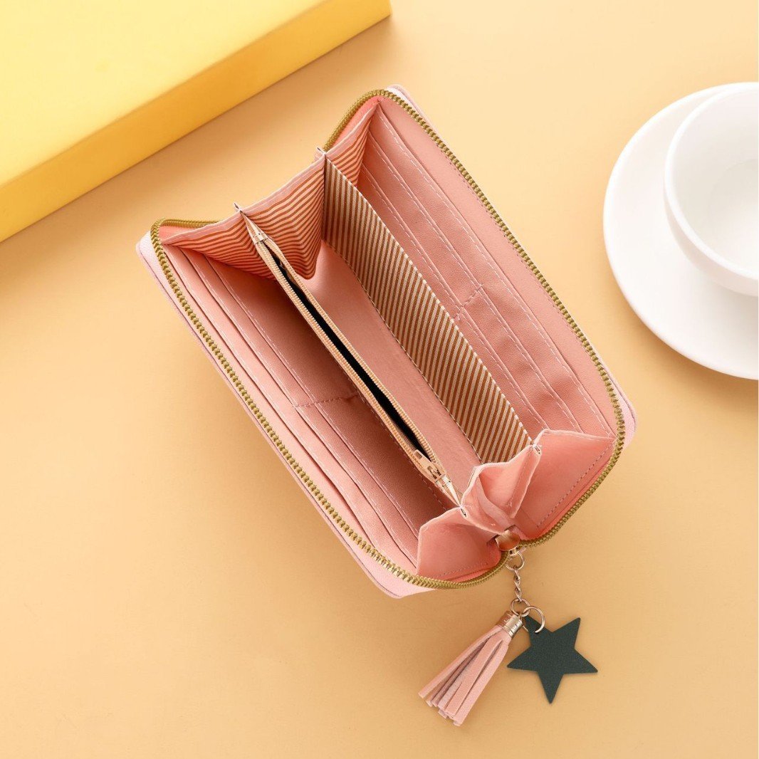 Cute Mini Embroidered Long Wallet For Women - Image 7