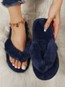 Fall/Winter Flat Women's Flip Flops With Toe Clamp, Comfortable Indoor Slippers,Fluffy Slippers - Image 10