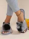 Fall/Winter Thermal Slippers For Men & Women, Suitable For All Seasons, Comfortable Soft Sole Strap Slip-On Slippers For Indoor Wood Floor, Anti-Slip,Fluffy Slippers - Image 3