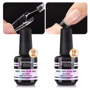 GELPOLISH 1/2/3pcs Nail Glue, Nail Adhesive Suitable For Nail Tips, False Nails, Super Strong & Long-Lasting Acrylic Nail Glue, Requires UV/LED Lamp Curing