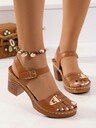 IH2 Summer New Arrival Fashionable Hollow-Out Breathable French Style High-Heeled Sandals For Women,Wedge Heels - Image 10