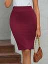 Medorina Women's Simple And Elegant Solid Color Skirt - Image 11