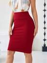 Medorina Women's Simple And Elegant Solid Color Skirt - Image 12
