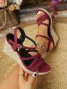 New Summer Platform Wedge Sandals, Thick Sole High Heel Increasing Height Slimming Shoes - Image 11