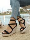 New Summer Platform Wedge Sandals, Thick Sole High Heel Increasing Height Slimming Shoes - Image 12