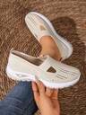 Oversized Mom Shoes, Breathable Mesh Women's Casual Shoes, Women's Flat Summer Sandals, Slip-On Hollow Design - Image 8