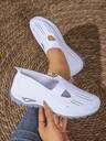Oversized Mom Shoes, Breathable Mesh Women's Casual Shoes, Women's Flat Summer Sandals, Slip-On Hollow Design - Image 9