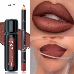 Pudaier 2pcs Waterproof Lip Liner Set, Natural Long-Lasting Makeup, Suitable For All Skin Tones, Colors: Pink, Purple, Red