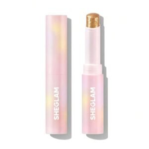 SHEGLAM Crystal Jelly Glaze Stick-Golden GirlMulti-Use Single Eyeshadow Stick Glitter Shimmer Long-Lasting High Pigment