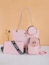 Women's 4-Piece Combo Bag Set - Fashion Essential! Shoulder Tote Crossbody Mini Bag Combo, Handheld & Crossbody Versatile, Chic & Spacious, Suitable For Various Occasions, Hot-Selling Cross-Border Item - Image 10