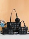 Women's 4-Piece Combo Bag Set - Fashion Essential! Shoulder Tote Crossbody Mini Bag Combo, Handheld & Crossbody Versatile, Chic & Spacious, Suitable For Various Occasions, Hot-Selling Cross-Border Item - Image 11