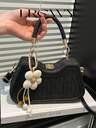 Women's Handbag With Floral Woven Decor, Elegant Asymmetric Design, Suitable For Shopping, Commuting, Vacation - Image 4
