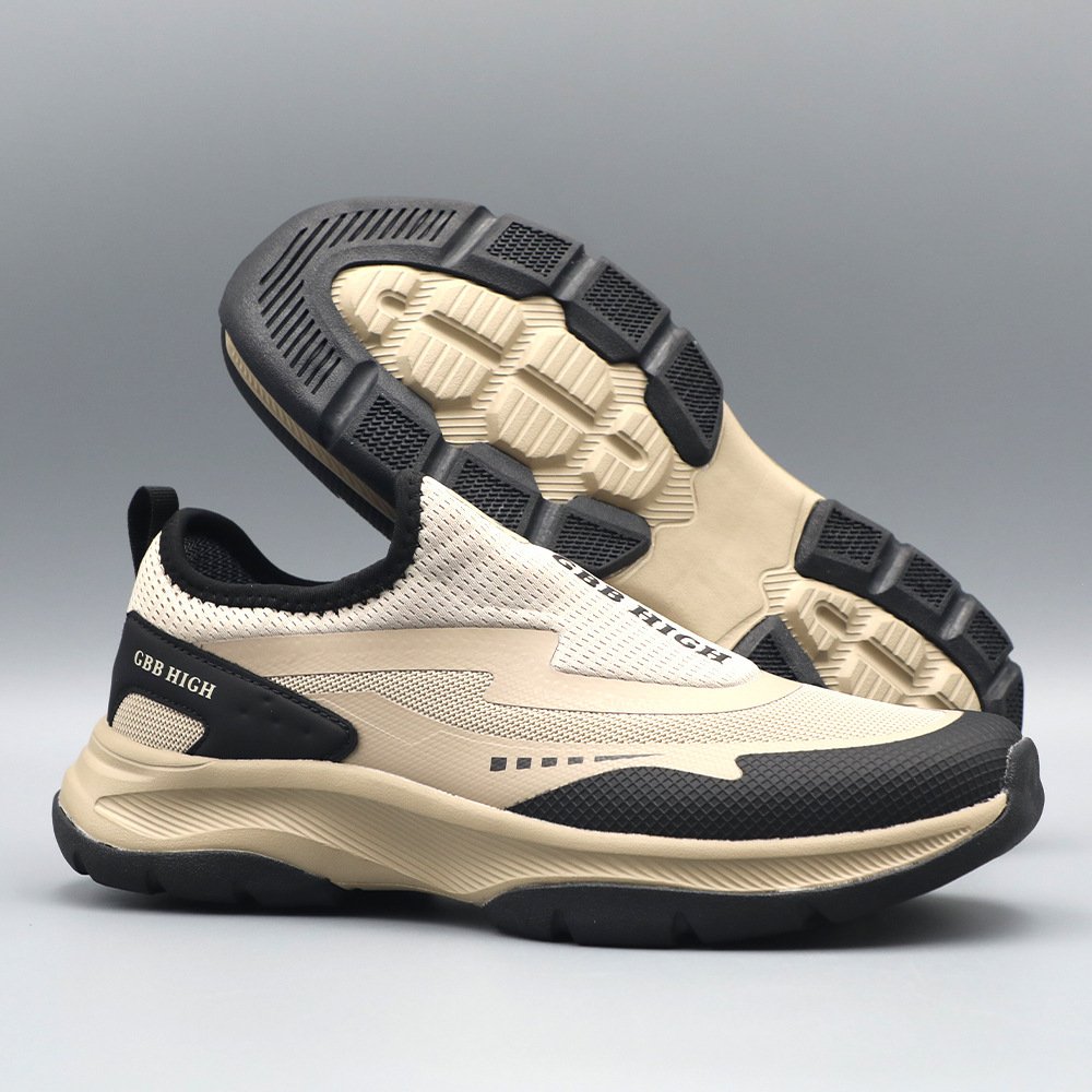 Mens Soft-Soled Non-Slip Waterproof Outdoor Hiking Casual Shoes - Image 2