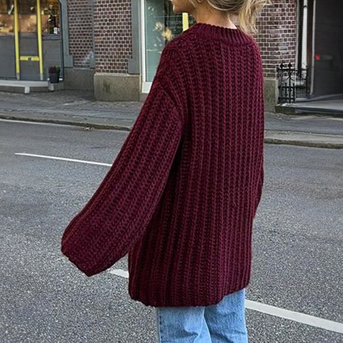 Casual Vacation Wool Coat Women's Clothing - Image 5
