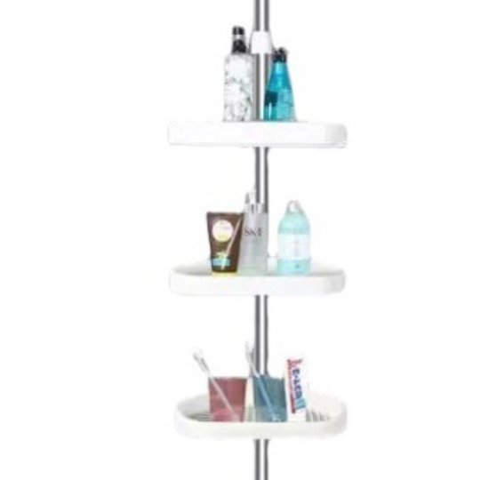 Bathroom Storage Rack Punch Free Telescoping - Image 2