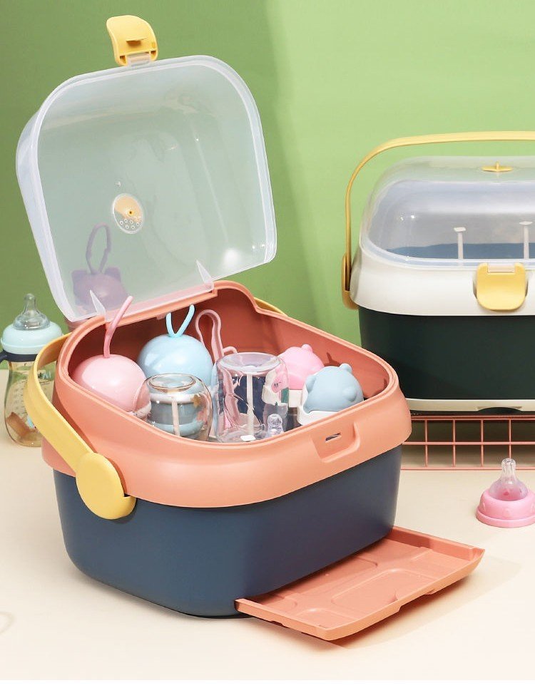 Multifunctional Drain Baby Supplies Bottle Drying Rack Storage Box - Image 3