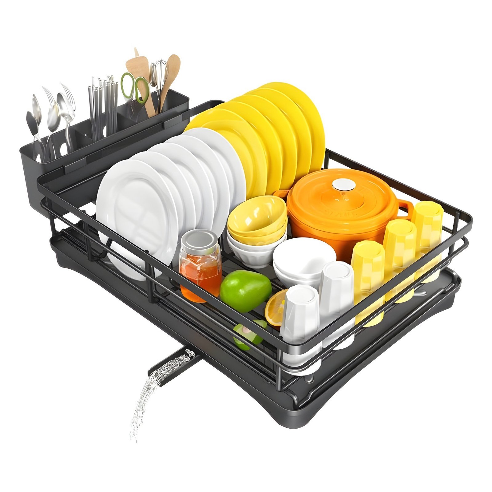 Kitchen Dish Sorting Sink Drain Rack - Image 6