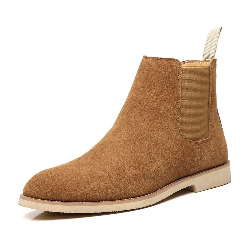 Men's Chelsea Boots AutumnWinter Suede High-Top - Image 2