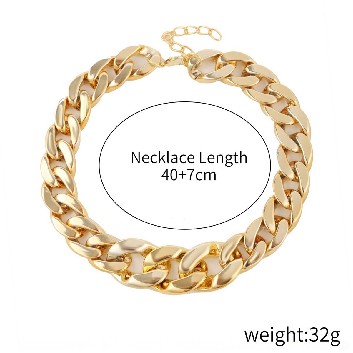 Simple Acrylic Chain Necklace Women - Image 10