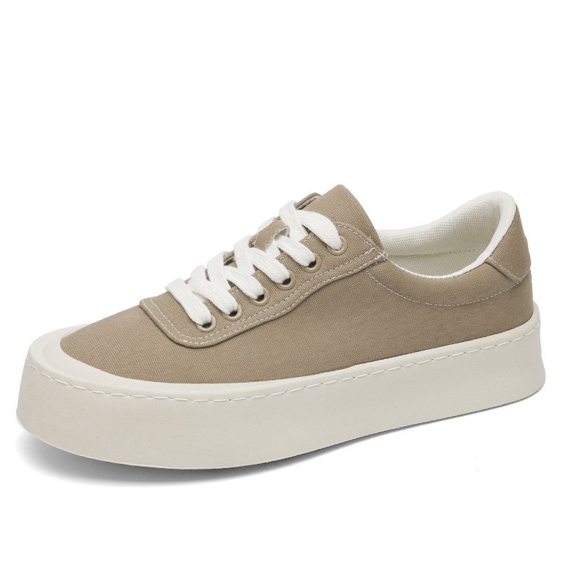 Mens Breathable Canvas Board Shoes With A Height-increasing Sole - Image 4