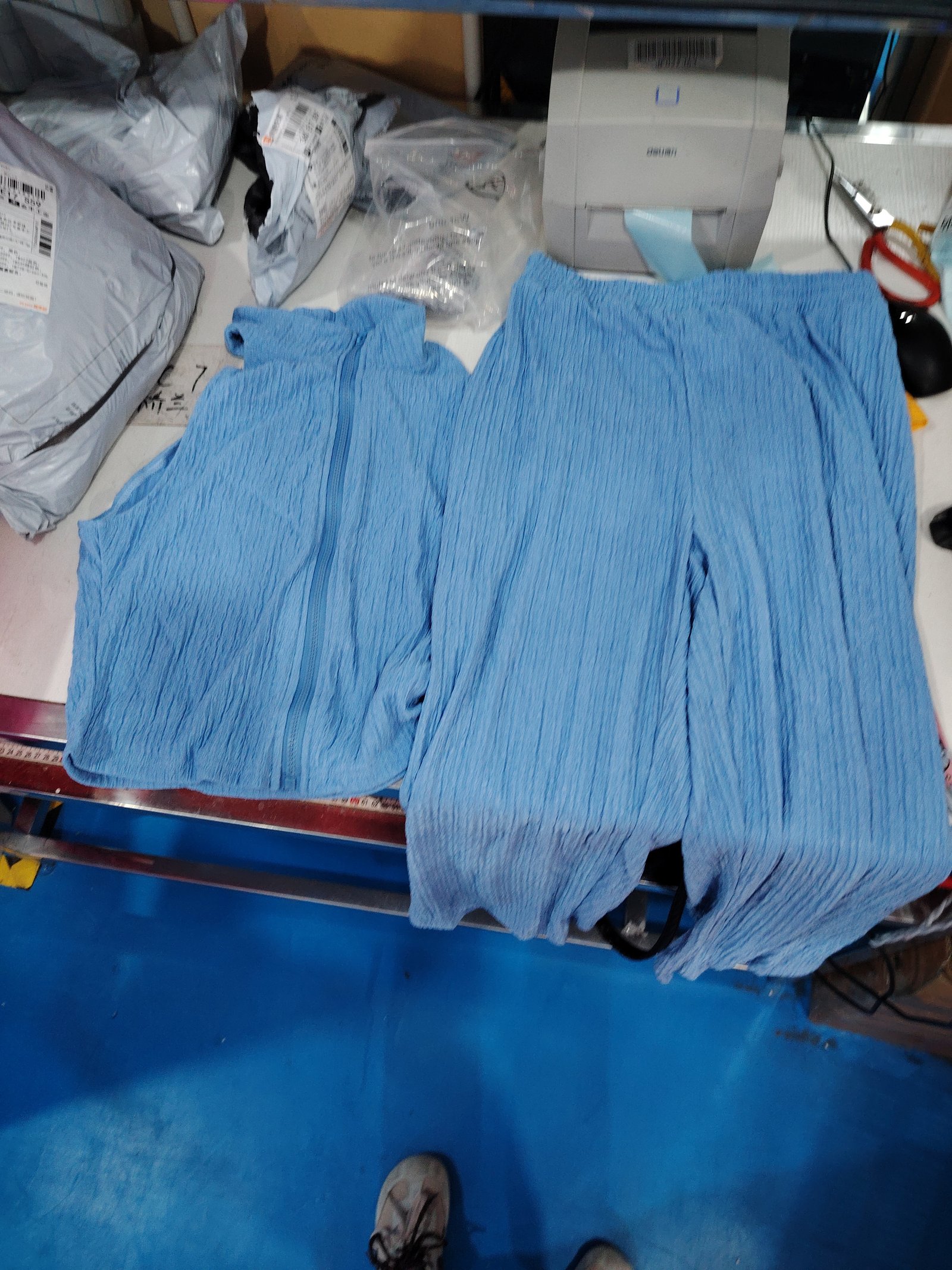 Pleated Casual Pants Set For Women - Image 5
