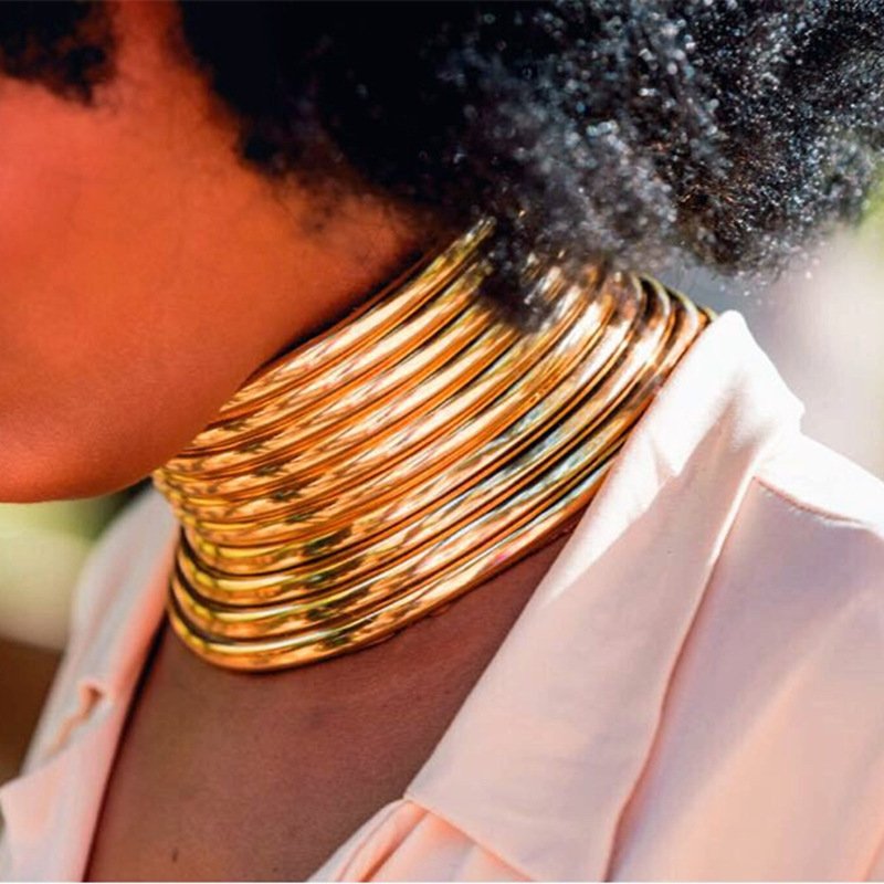 African exaggerated collar women necklace - Image 5