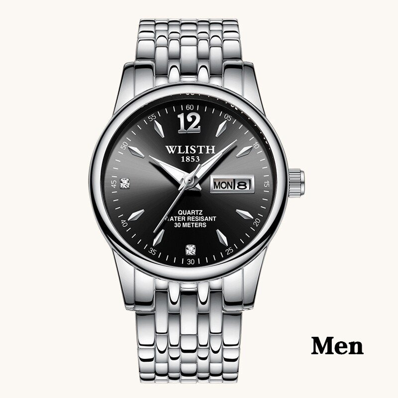 Women Dress Watch Rose Gold Stainless Steel WLISTH Brand Fashion Ladies Wristwatch Week Date Quartz Clock Female Luxury Watches - Image 5