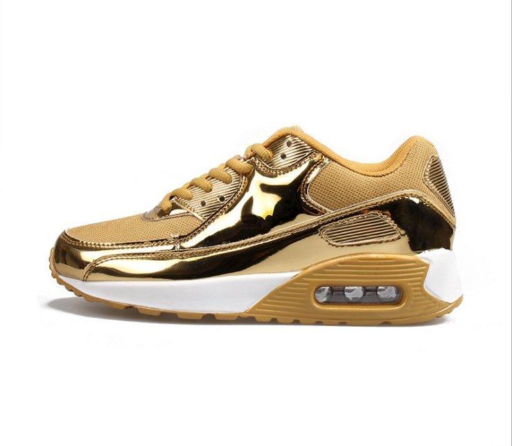 Mesh breathable running shoes, bright lacquer leather, Yuansu running shoes, sneakers - Image 5