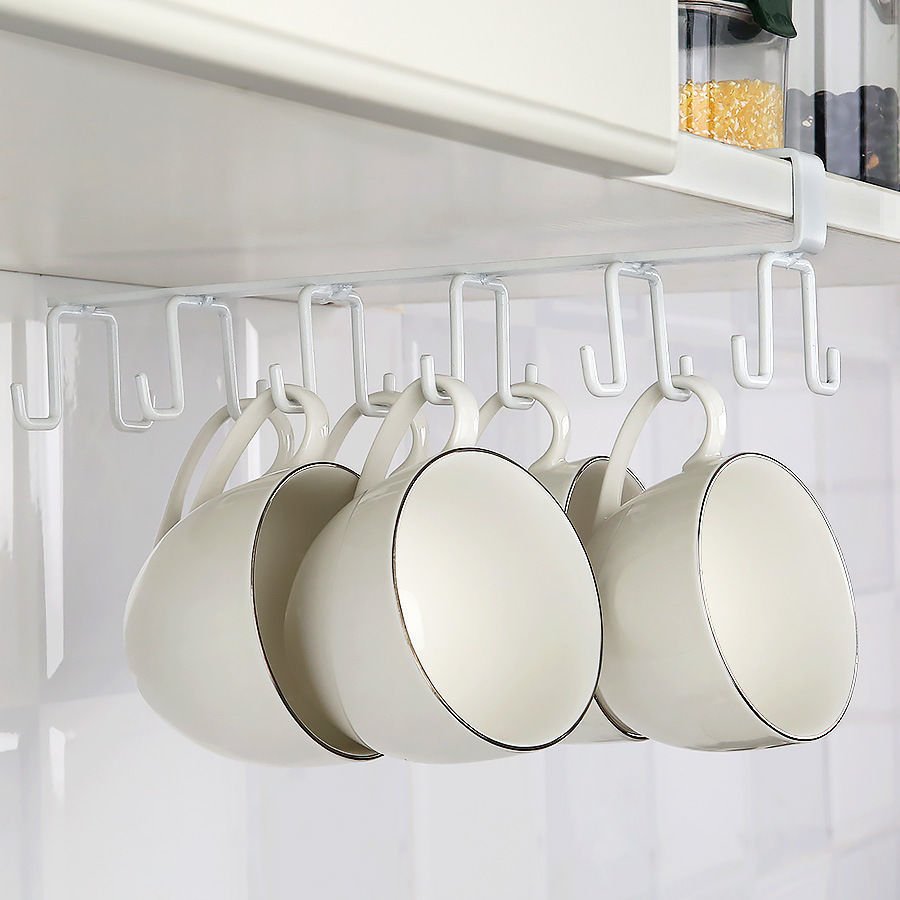 Mug Cup Hanger Bathroom Kitchen Organizer Hanging Rack Holder - Image 6