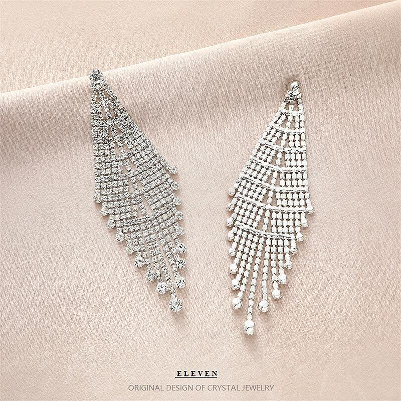 Personality Exaggerating Tassel Earrings Women - Image 2