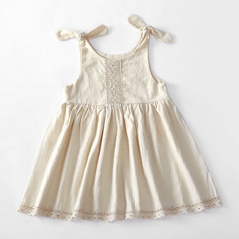 Girl Lace Princess Dress Lace Up - Image 4