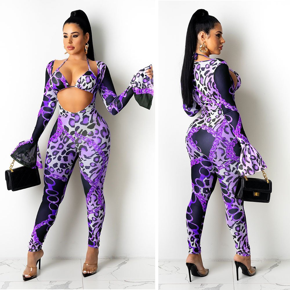 Digital Printed Two-piece Suit Female - Image 4