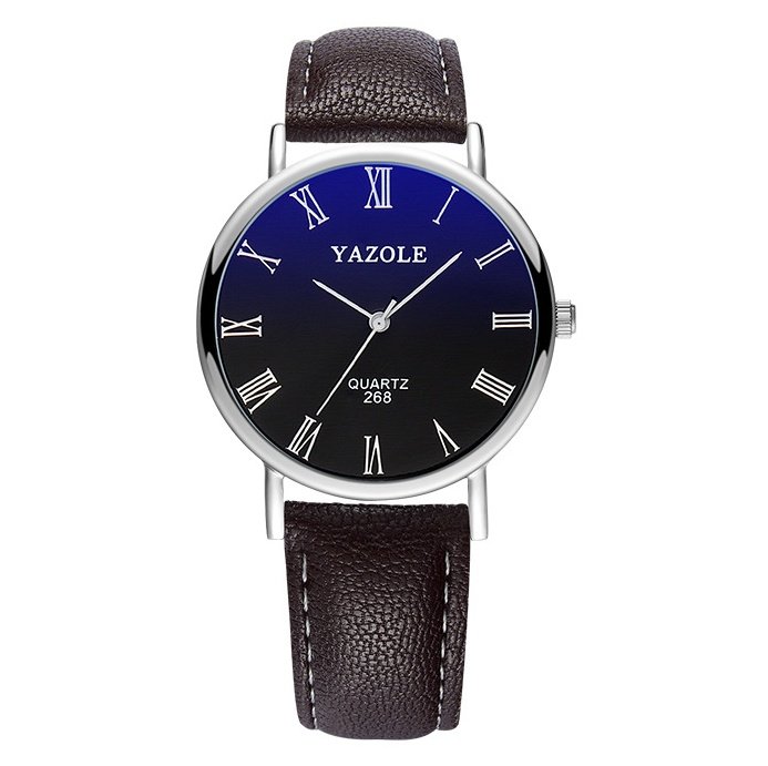 Fashion watch waterproof simple casual belt watch men and women models couple watches - Image 3