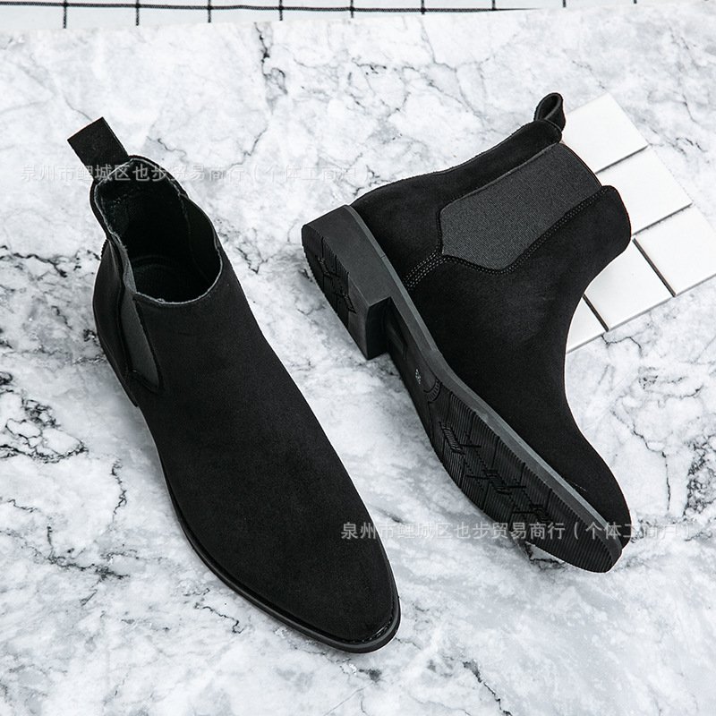 Plus-size Formal Casual Shoes High-top Leather Shoes European And American-style Ankle Boots - Image 4
