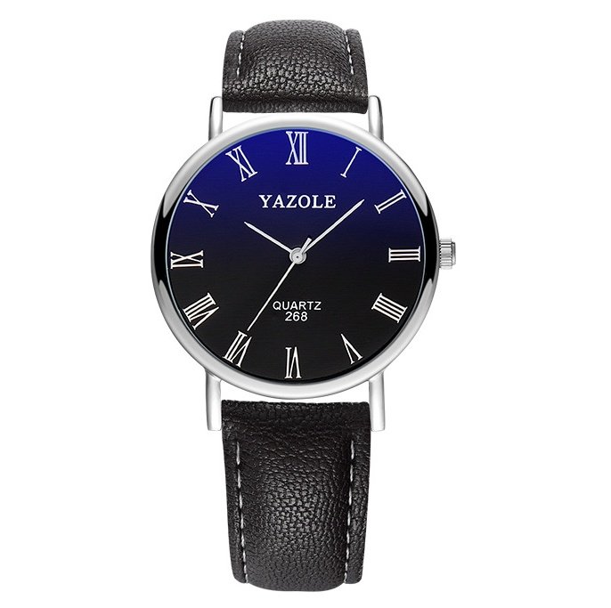 Fashion watch waterproof simple casual belt watch men and women models couple watches - Image 2