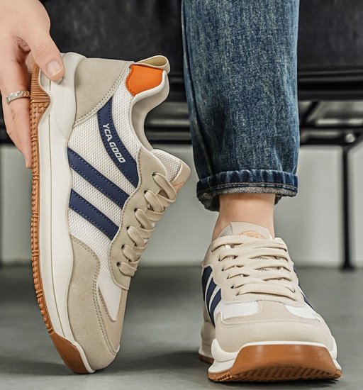 Men's Wide Toe Cortez-style Sneakers, Extra Wide Shoes For Wide Feet & High Instep, Soft Mesh Casual Trainers - Image 6