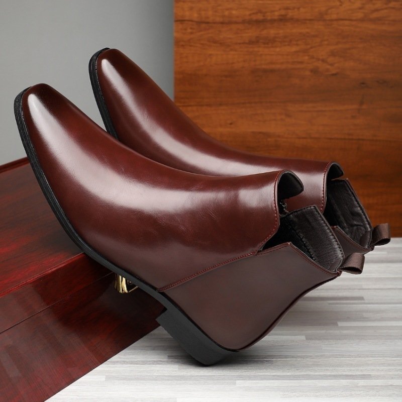 Plus Size High-top Leather Boots Men - Image 5