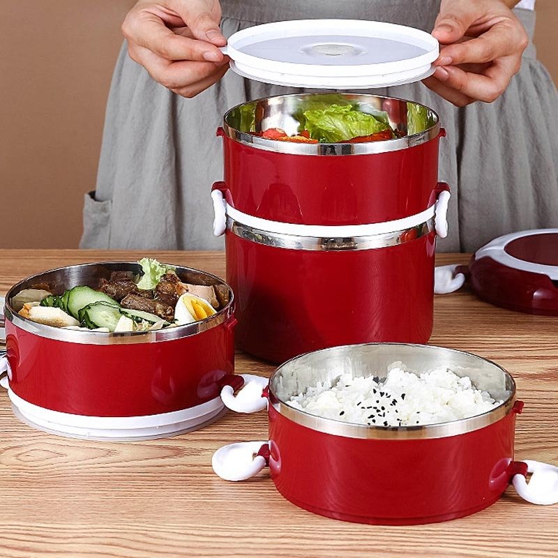Portable Large Capacity Stainless Steel Insulated Lunch Box - Image 3
