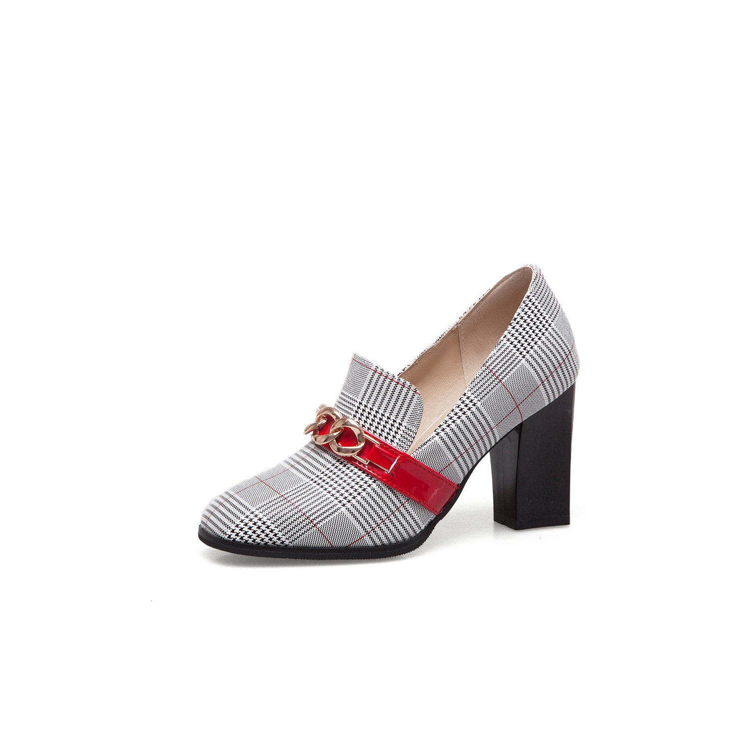 Metal decorative single shoes women - Image 4
