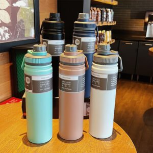 Portable Handle Stainless Steel Large Capacity Vacuum Cup