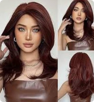 Mid-length Platinum Gradient Color Full-head Wig Chemical Fiber High-temperature Fiber - Image 3