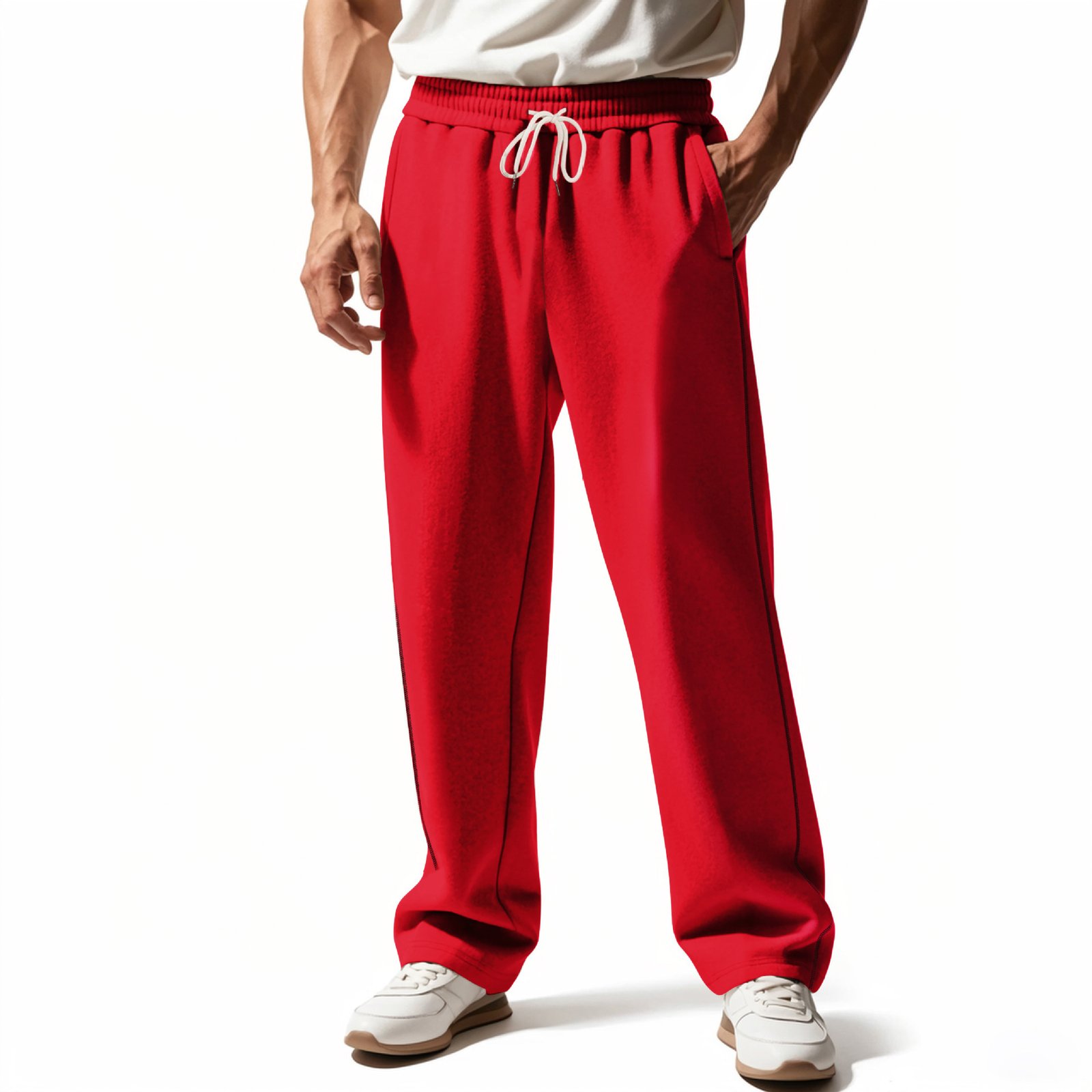Men's Wear-resistant Heavy Terry Loose Sports Casual Pants - Image 2