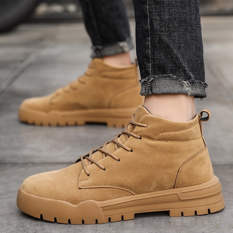 Men's solid color Martin boots - Image 5