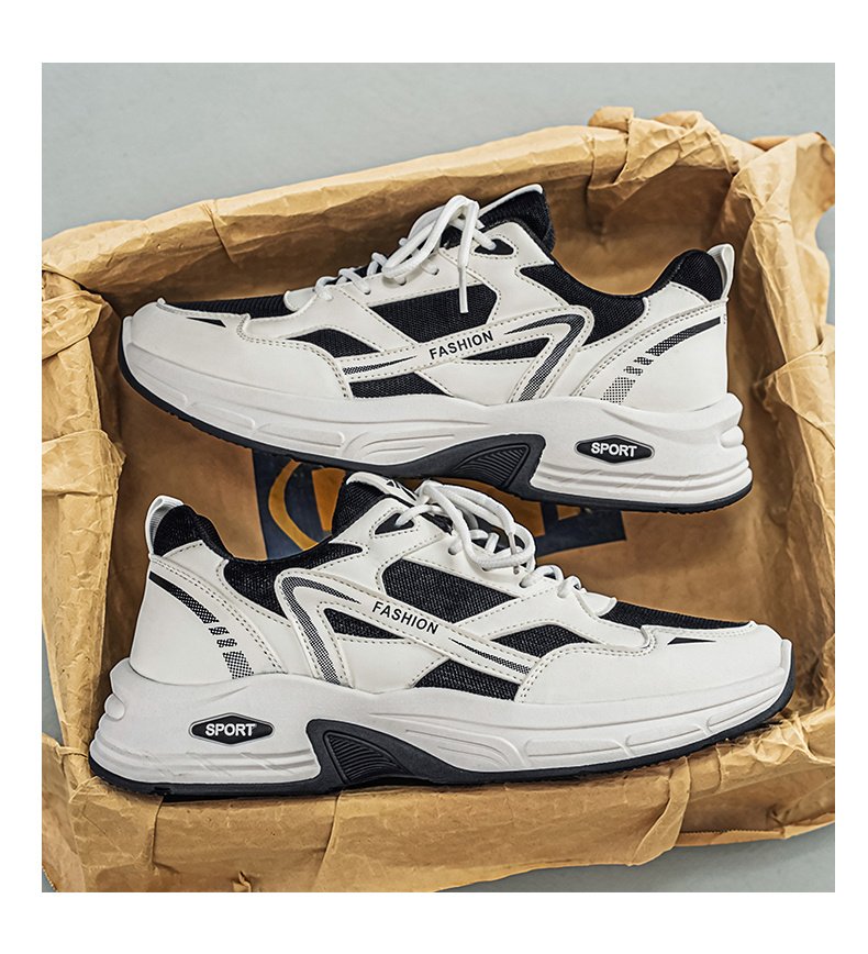Men's Sports Shoes, New 2026 Summer Breathable Mesh Running Shoes, Platform Dad Sneakers For Male Students - Image 5