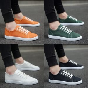 All-Match Casual Shoes Student Lace-Up Canvas Shoes