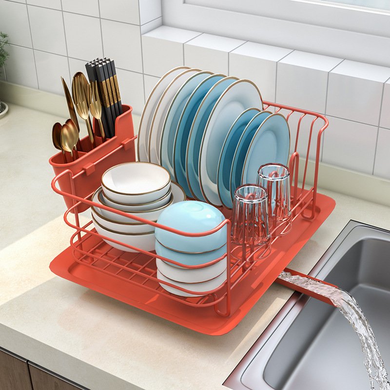 Stainless Steel Dish Rack Drain Rack Dish Rack Kitchen Shelf - Image 5