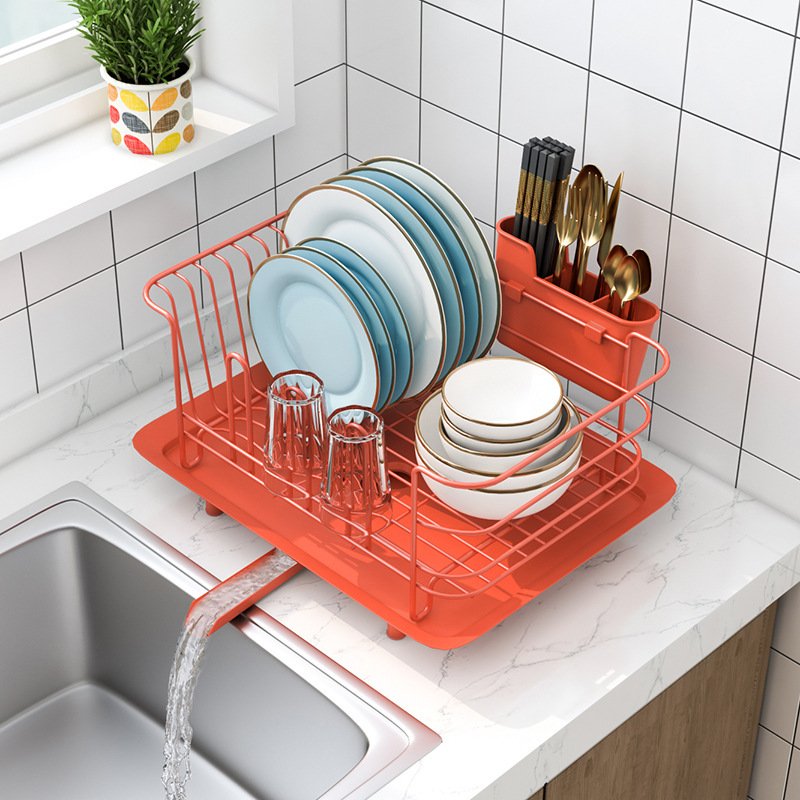 Stainless Steel Dish Rack Drain Rack Dish Rack Kitchen Shelf - Image 2